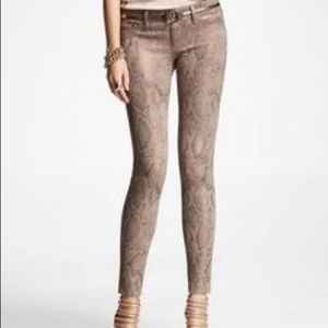 Express Snakeskin Leggings Sz XS